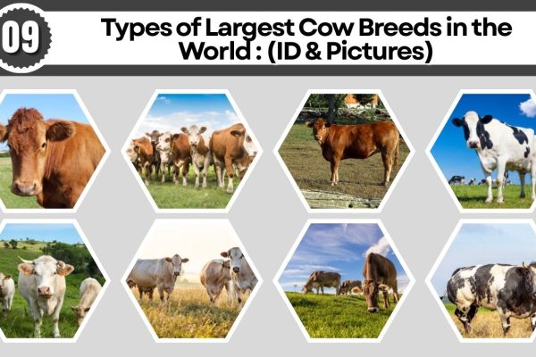 09 Types of Largest Cow Breeds in the World : (ID & Pictures)