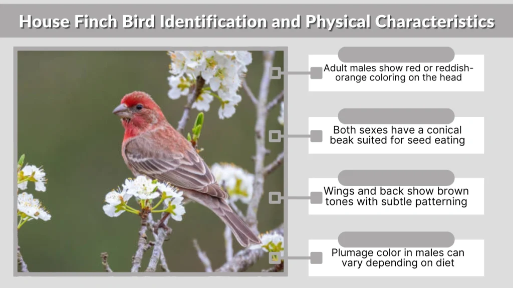 House Finch Bird Identification and Physical Characteristics