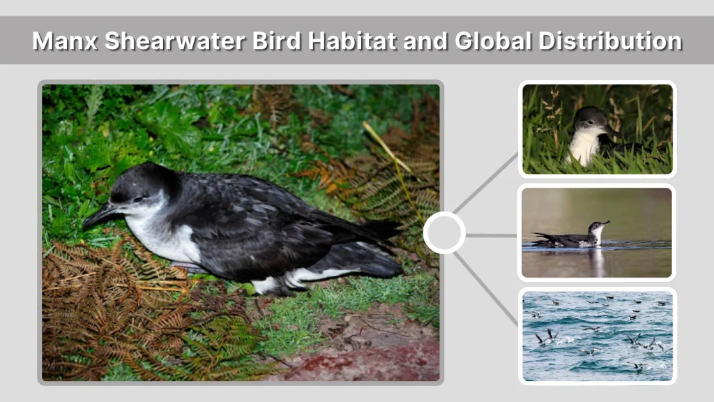 Manx Shearwater Bird Habitat and Global Distribution
