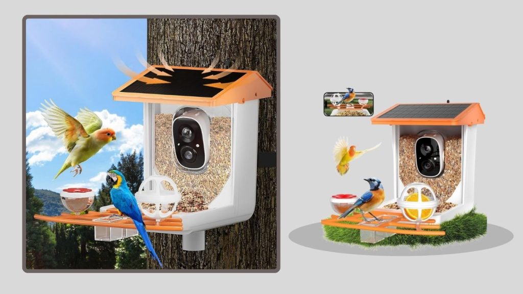 PETCAL Solar AI Bird Feeder Camera