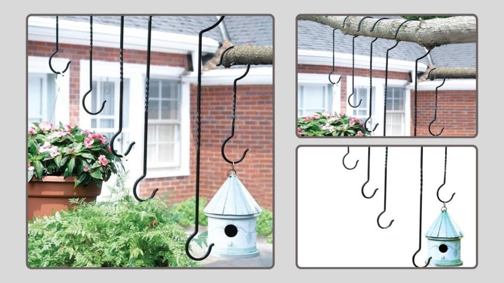 Outdoor Decorative Plant Hanging Hooks for Ornaments & Feeders