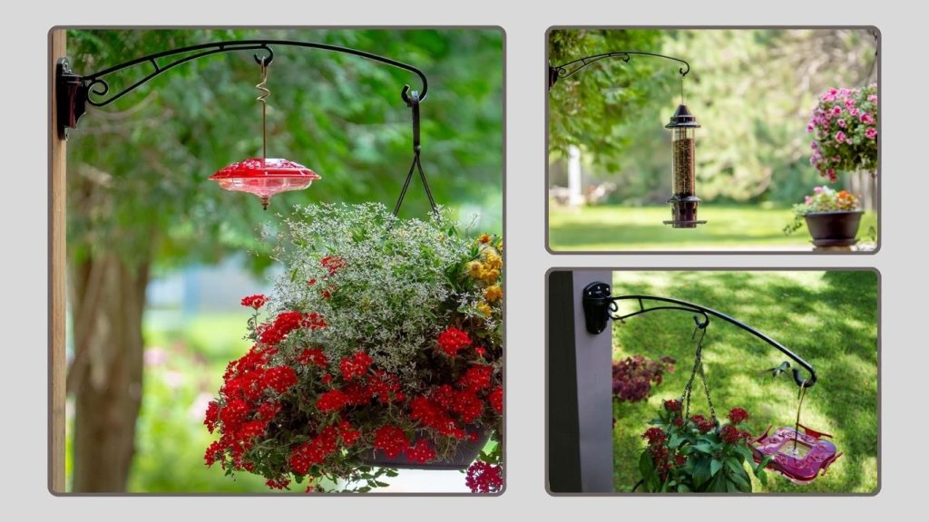 BirdsUP Heavy-Duty Hanging Planters Bracket (Screws Included)