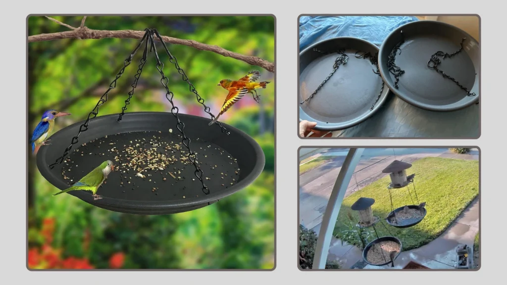 12.8″ Homes Garden Platform Bird Feeder