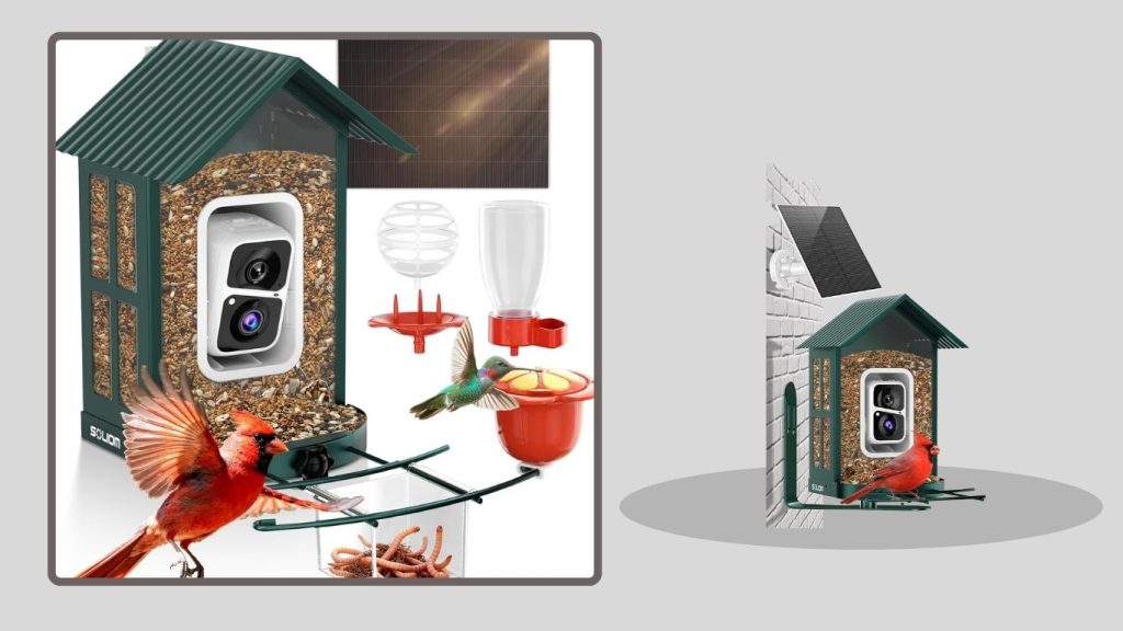 SOLIOM Solar Bird Feeder Camera (Outdoor)