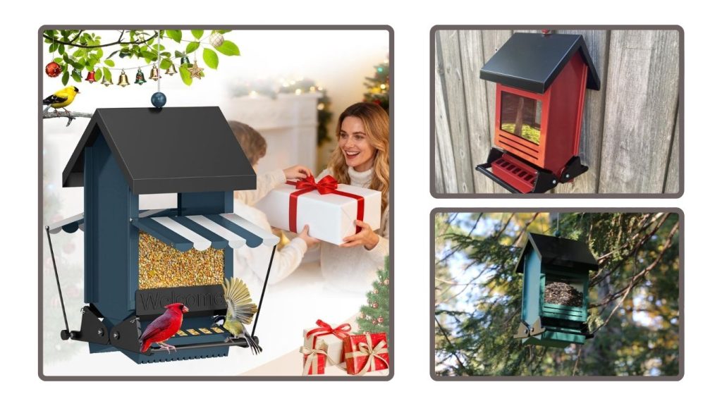 Squirrel Outdoors Weight-Activated Bird Feeder