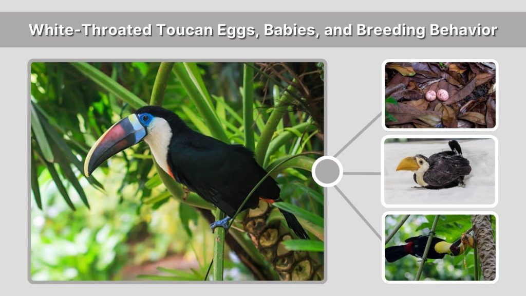 White-Throated Toucan Eggs, Babies, and Breeding Behavior