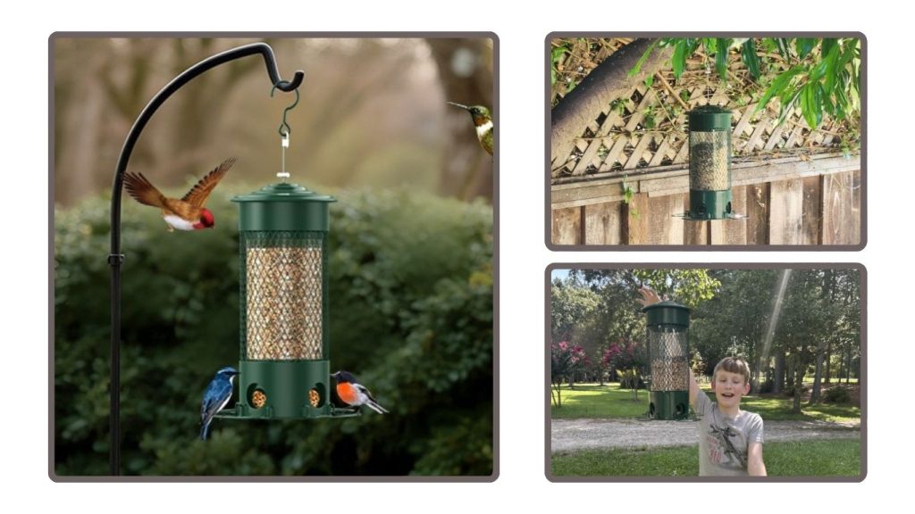 Olaiti Squirrel-Proof Weight-Activated Bird Feeder (Weatherproof)