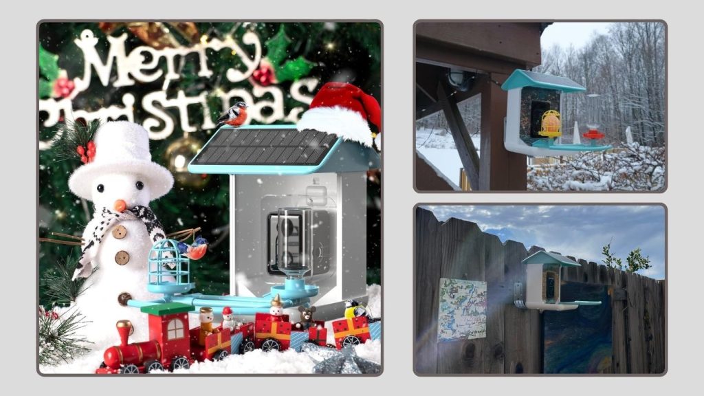 BROAIMX Forever Solar Powered Wireless Bird Watching Camera Feeder