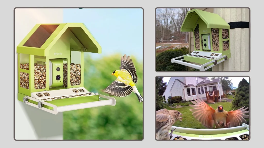 Birdfy Metal Smart Bird Feeder Camera – Outdoor AI Identify