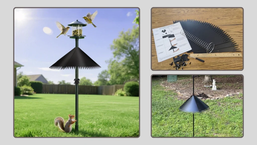 Detoypapa Squirrel Guard – Stainless Steel Shepherd’s Hook Baffle