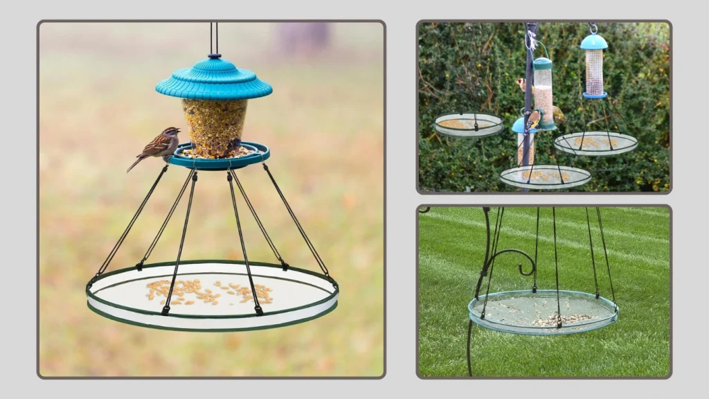 FoldTier Universal Wild Bird Seed Catcher Hanging Tray