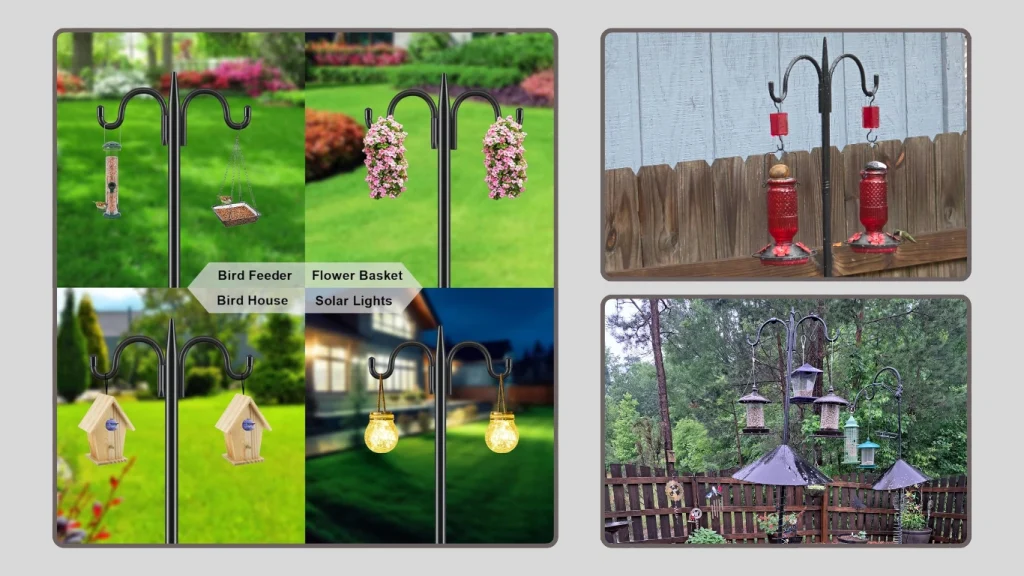 Gtongoko Adjustable Shepherds Hummingbird Lanterns Pole