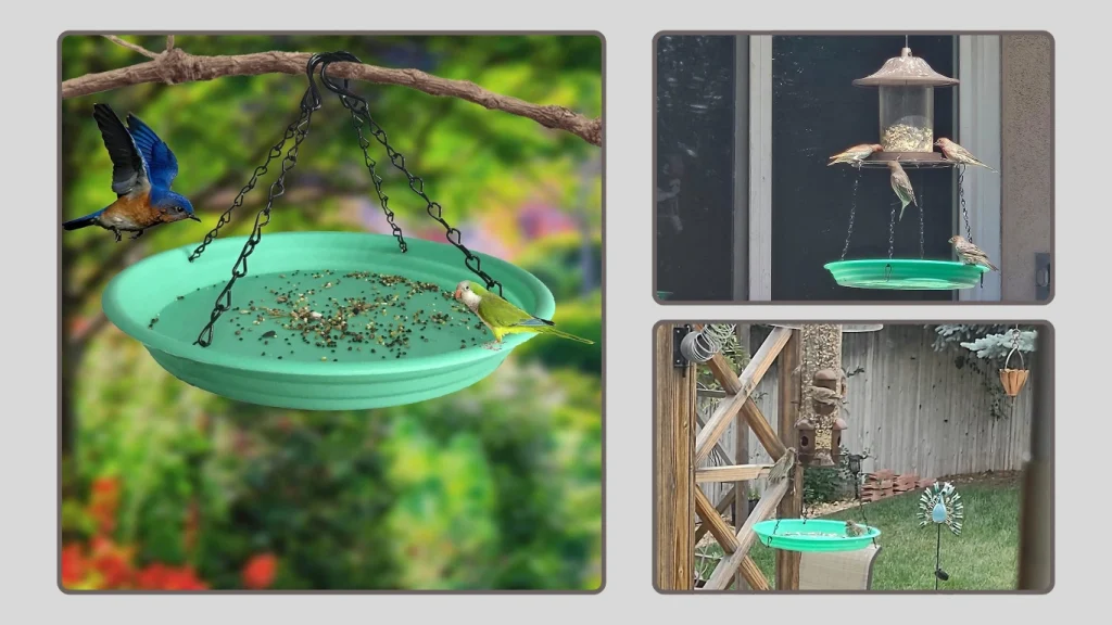 Hanging Platform Decoration – Backyard Bird Attracting Tray