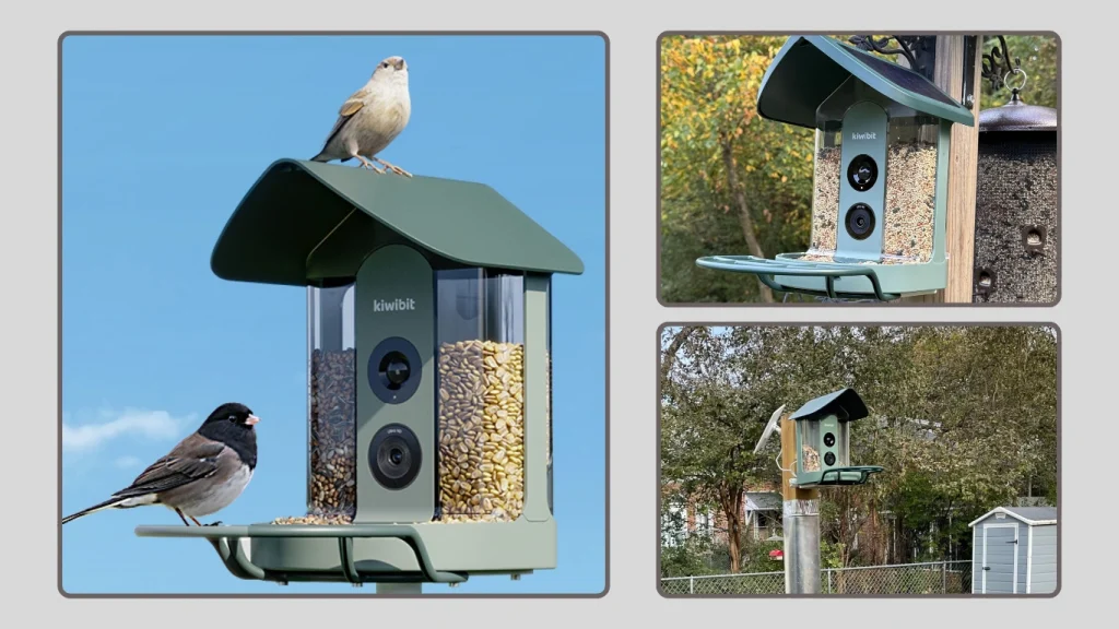 Kiwibit Beako™ Solar-Powered Smart Bird Feeder Camera