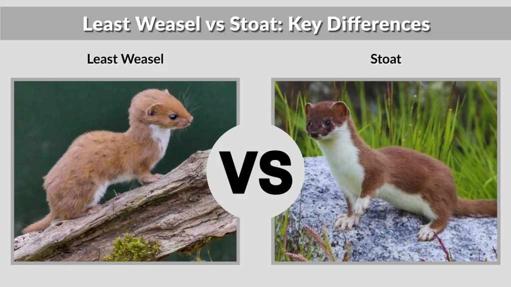 Least Weasel vs Stoat Key Differences
