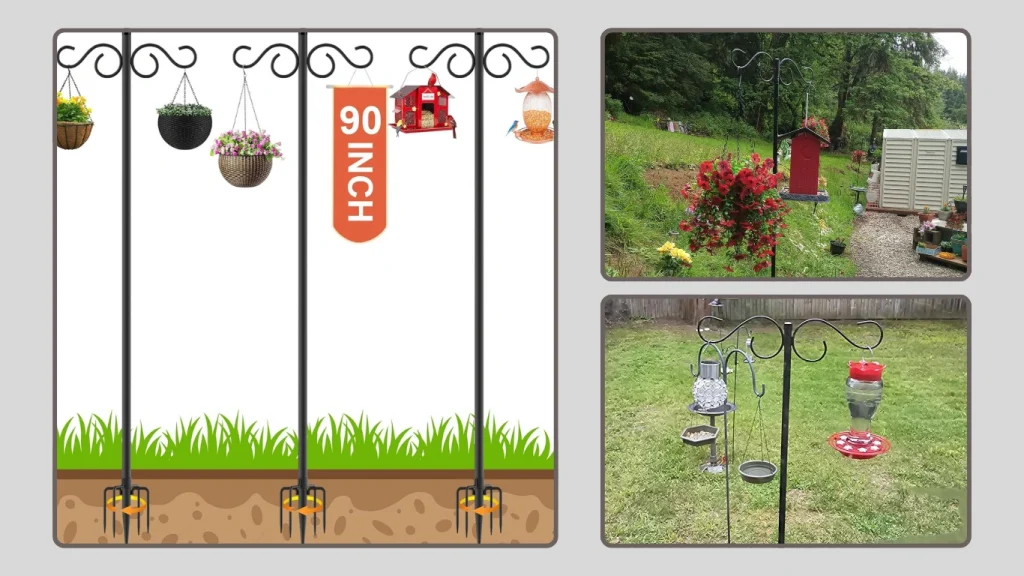 NUERPO Adjustable Shepherd Suitable Outdoor Pole