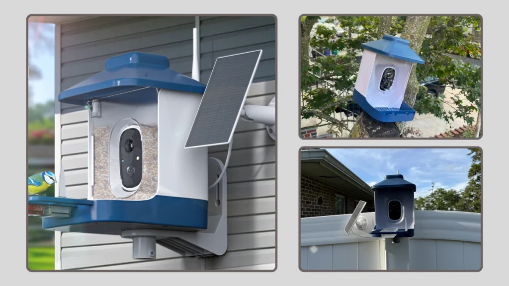 Smart Bird Feeder with Camera (AI Features & Outdoor Ready)