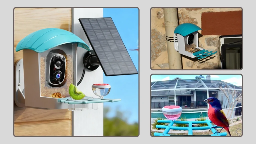 Smart Bird Feeder with Camera (AI Identification, Full HD)