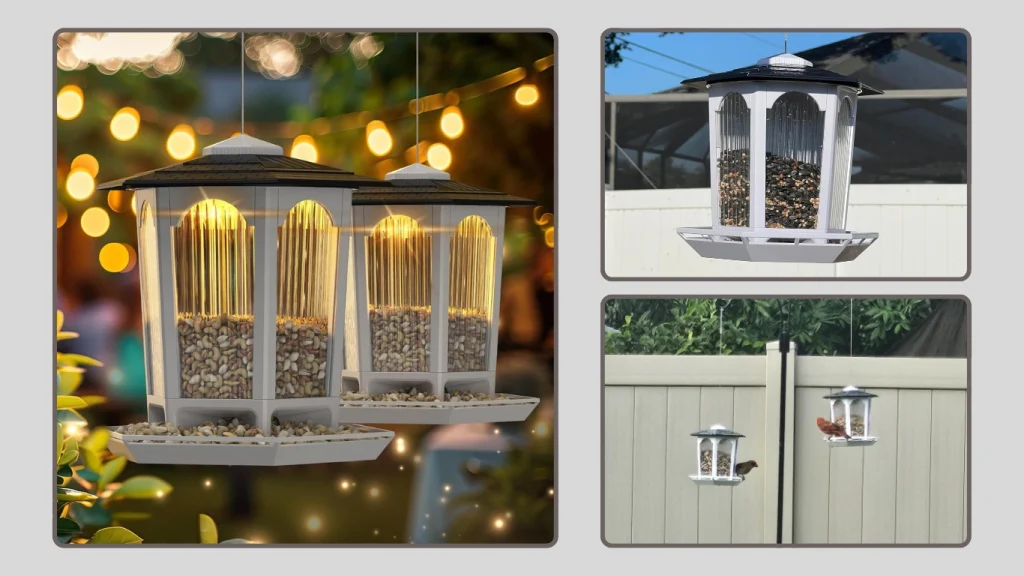 Solar Bird Feeders (2-Pack) – Hanging Outdoor Design