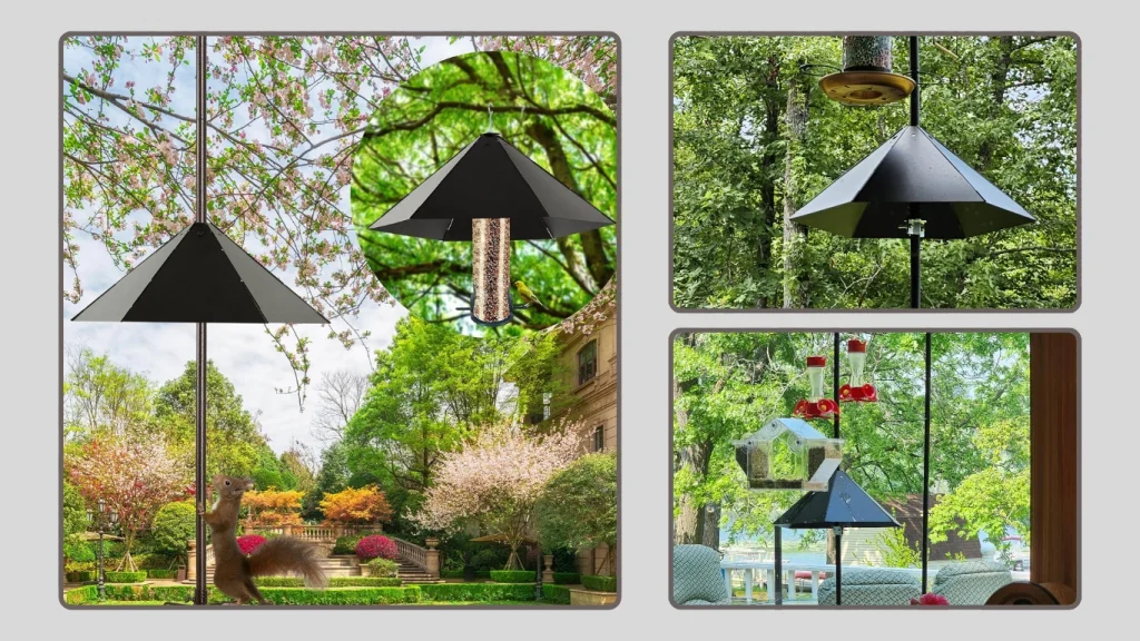 YINGYM Widened Squirrel Baffle – Bird Feeder Protector