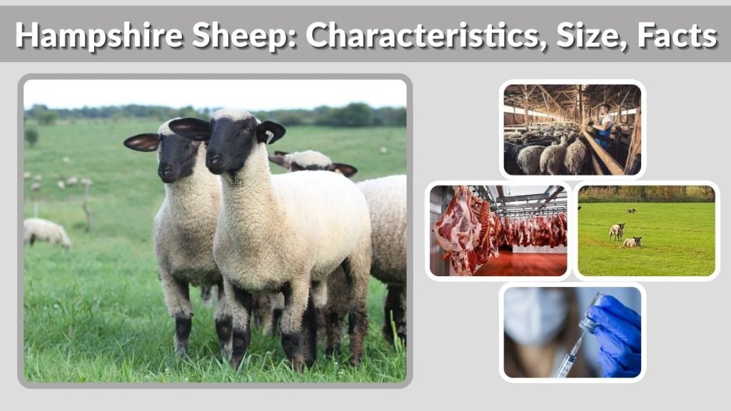 Sheep Size Comp Hampshire Sheep: Characteristics, Size, Facts & Farming Guide