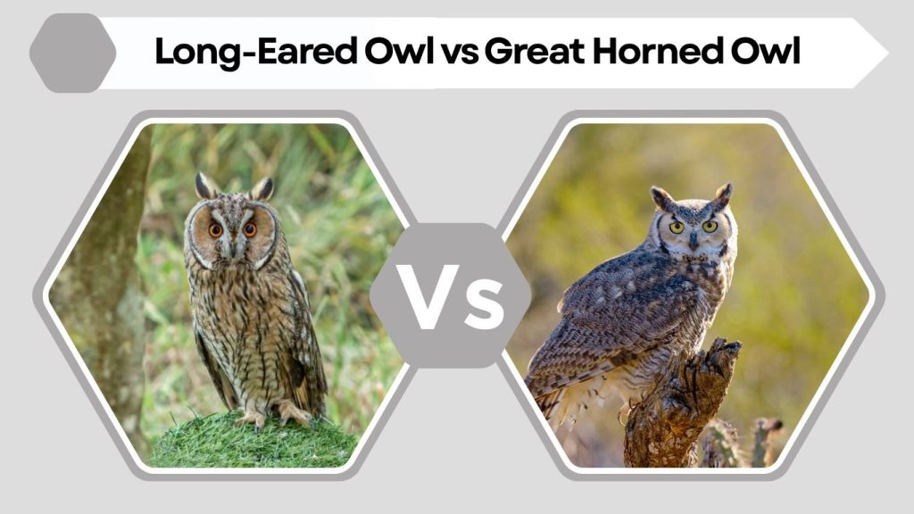 Long-Eared Owl vs Great Horned Owl
