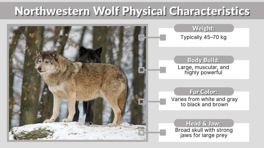 Northwestern Wolf Physical Characteristics