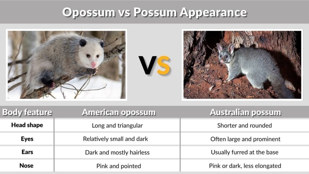 Opossum vs Possum Appearance