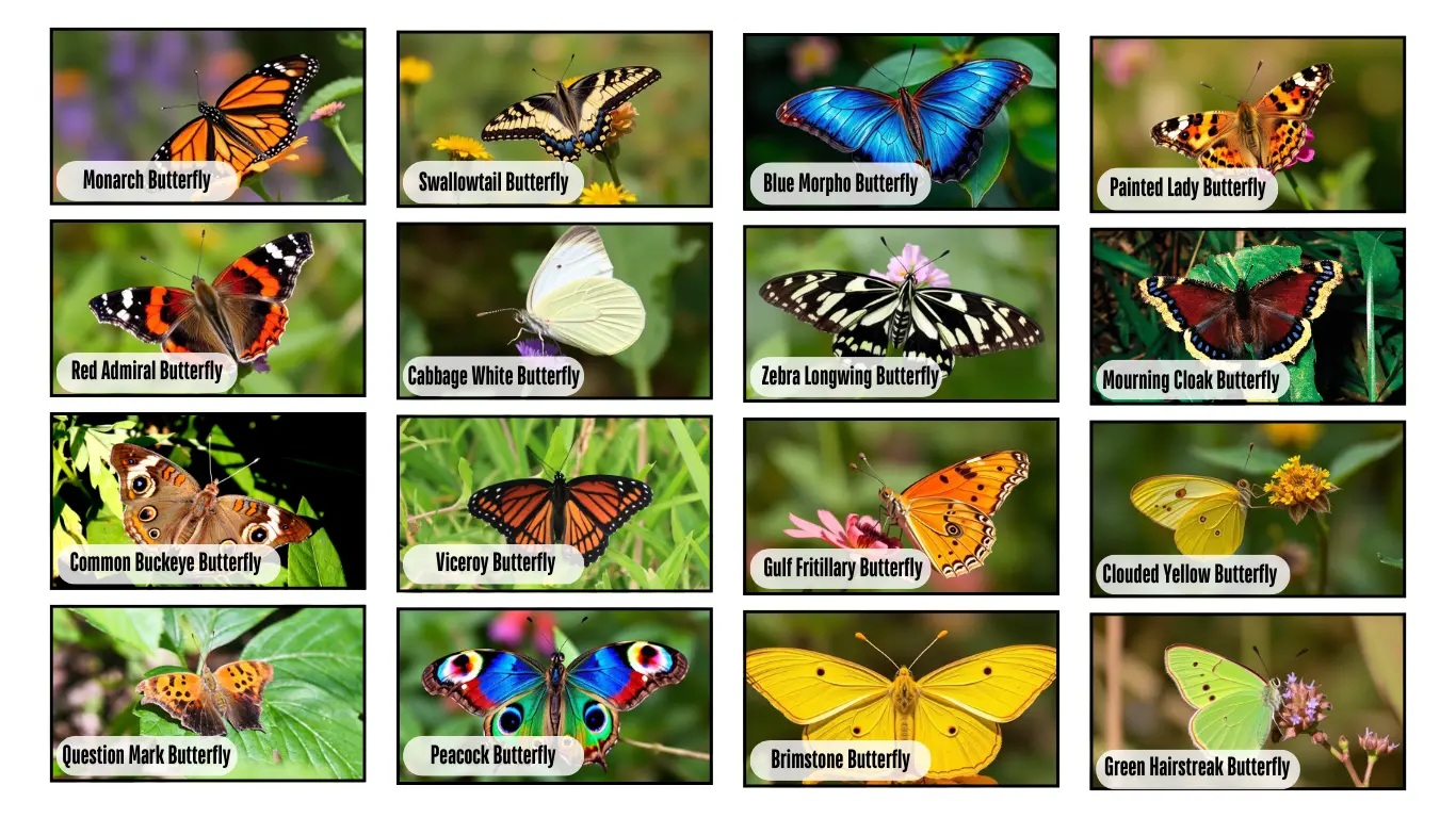 30 types of Butterfly Identification with Images 