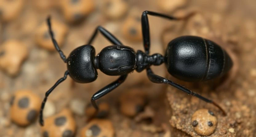Black Carpenter Ants with Wings