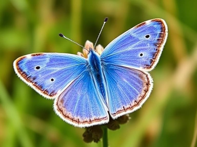 Common blue is a blue butterfly