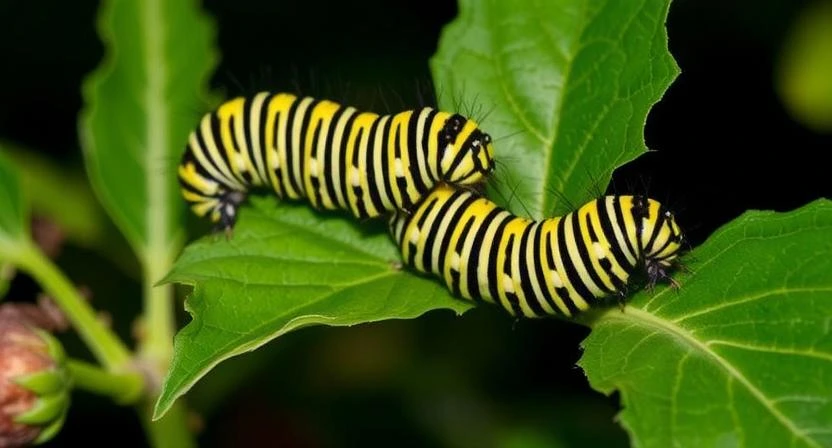 Feeding and Caring for Monarch Caterpillars