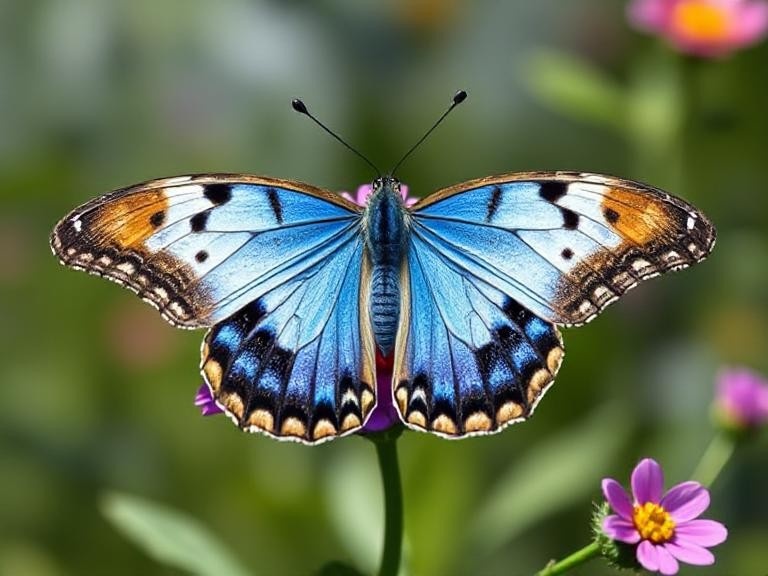 Ulysses Butterfly is a blue butterfly