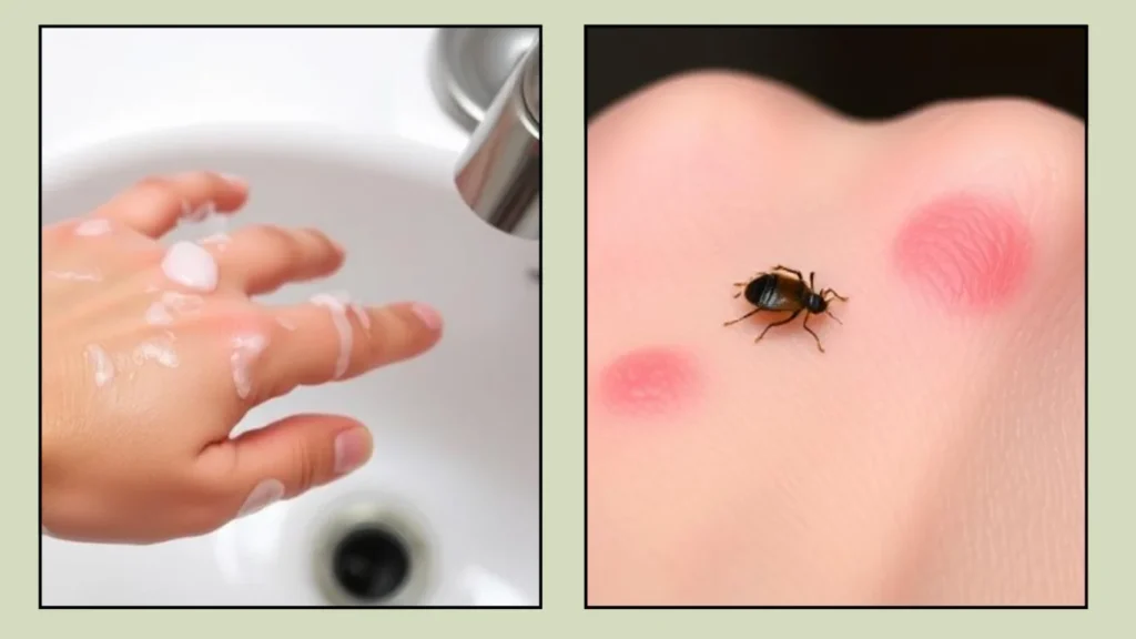 Washing the Affected Area Bed Bug Bites