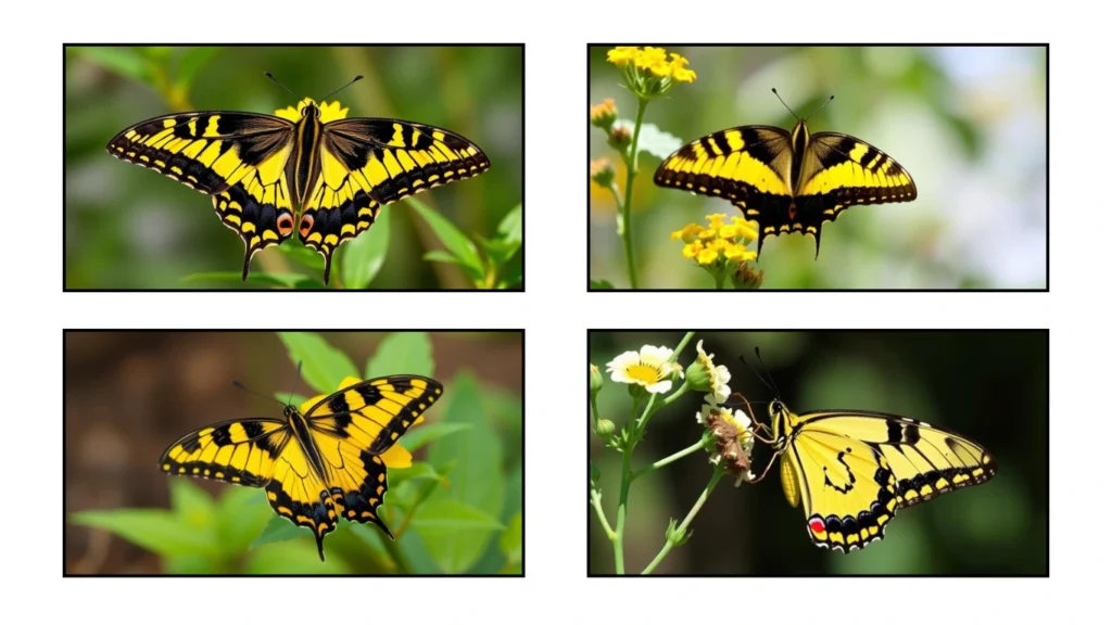 Where Yellow and Black Butterflies Are Found