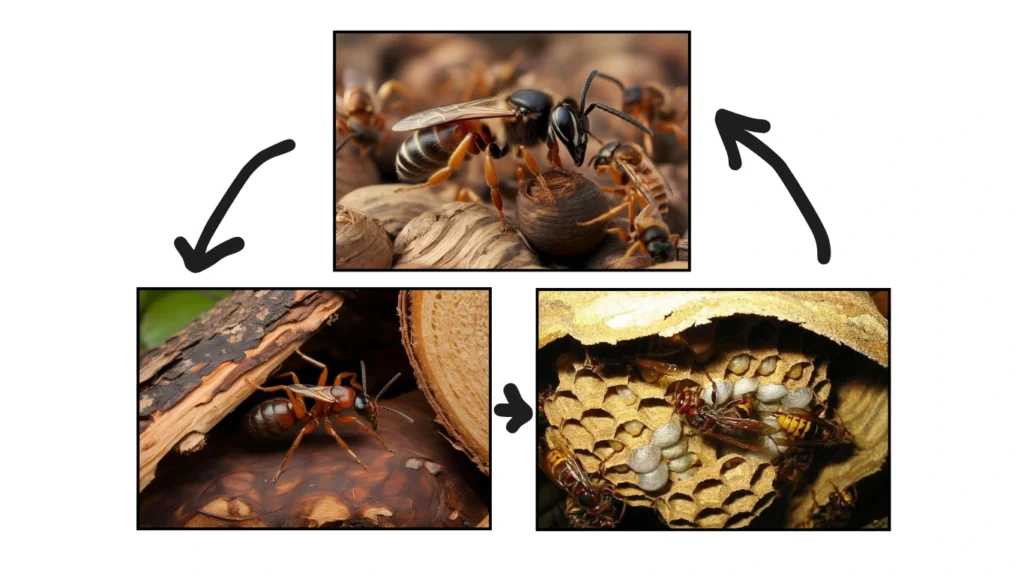 Life Cycle of a Yellow Jacket Queen