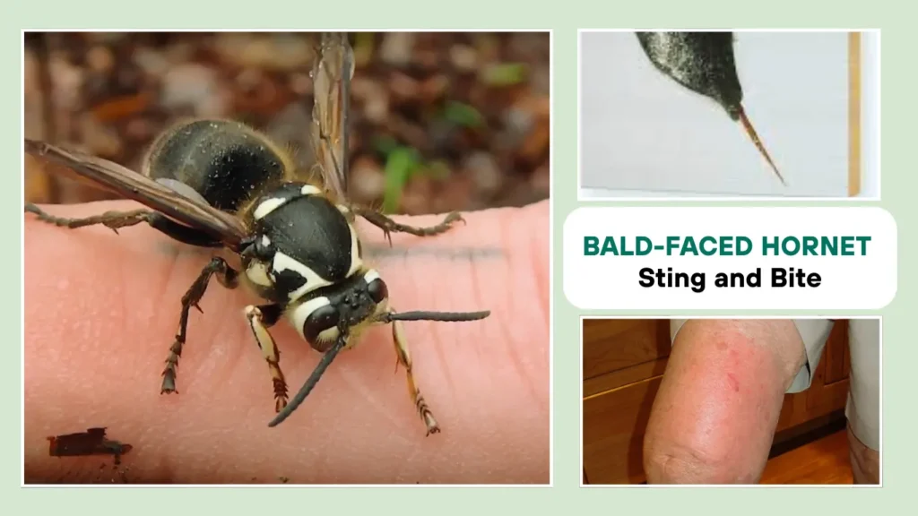 bald faced hornet Sting and Bite