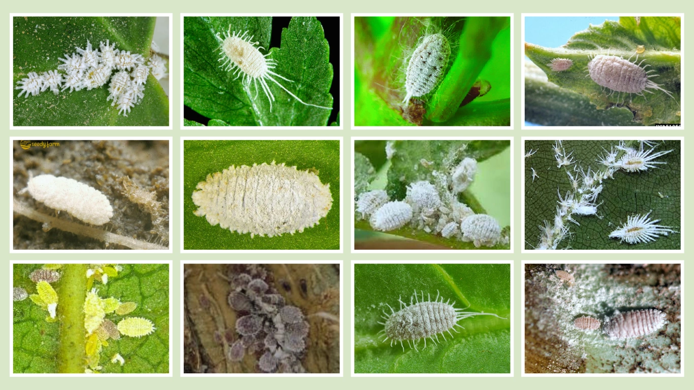 12 Common Types of Mealybugs Identification, Habitats & Signs