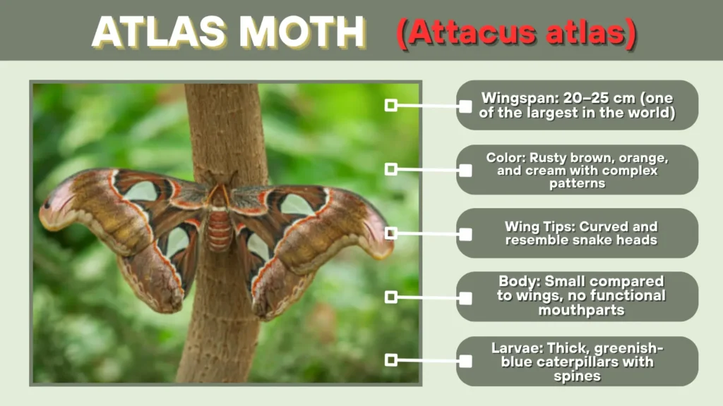 Atlas Moth (Attacus atlas)