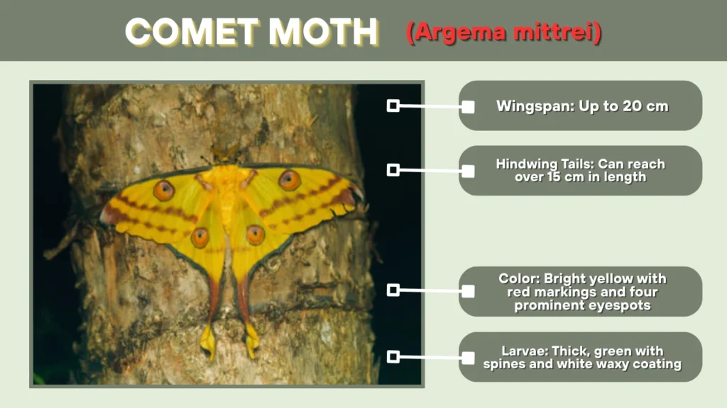 Comet Moth (Argema mittrei)