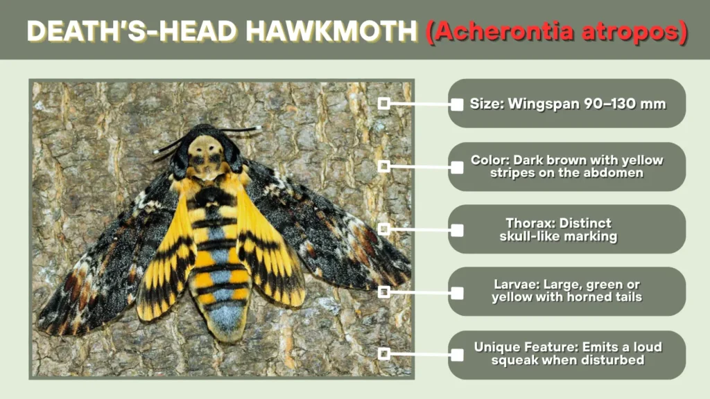 Death’s-head Hawkmoth (Acherontia atropos)