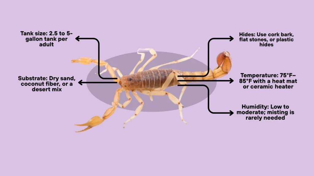Stripe-Tailed Scorpion Enclosure Requirements
