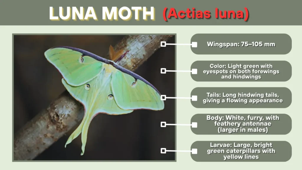 Luna Moth (Actias luna)