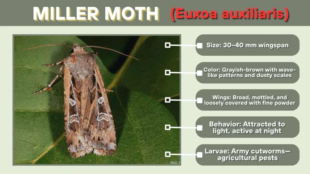 Miller Moth (Euxoa auxiliaris)