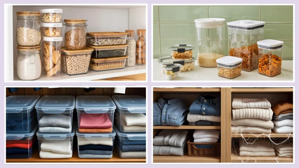 Store Clothes and Food Properly