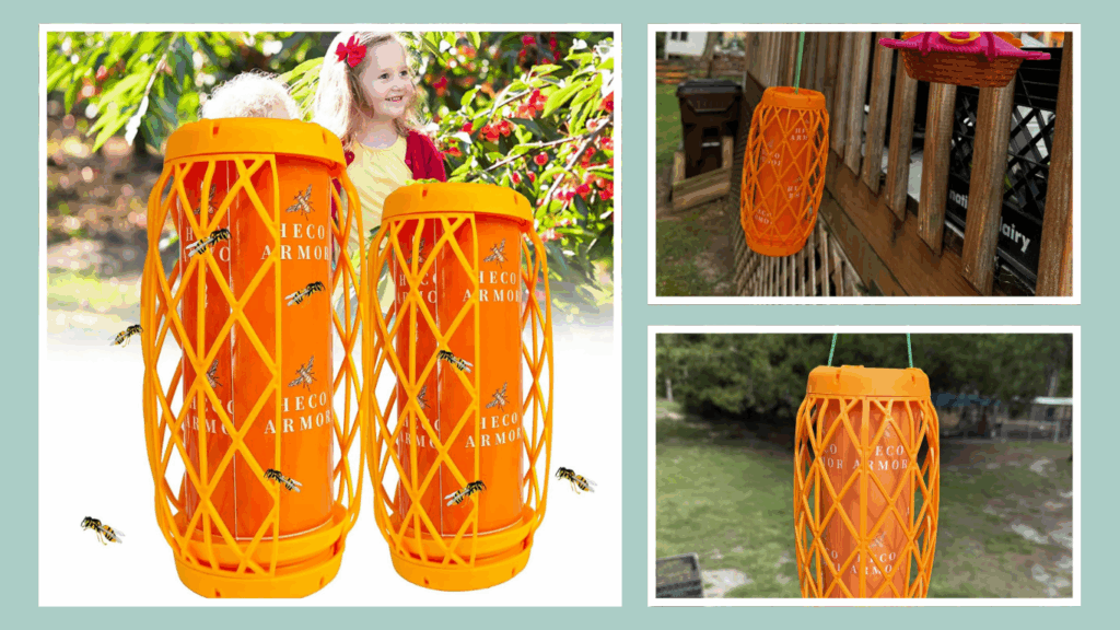 Disposable Wasp Trap – Ready-to-Use Outdoor Repellent for Wasps & Carpenter Bees