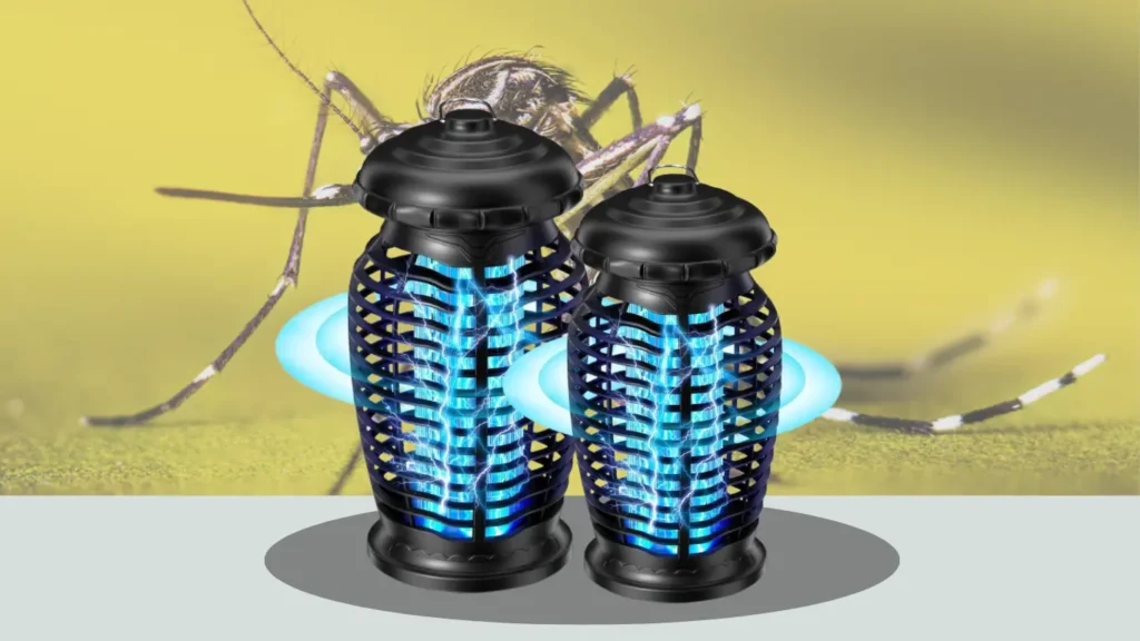 CACULE Solar-Powered LED Mosquito Trap Lamp
