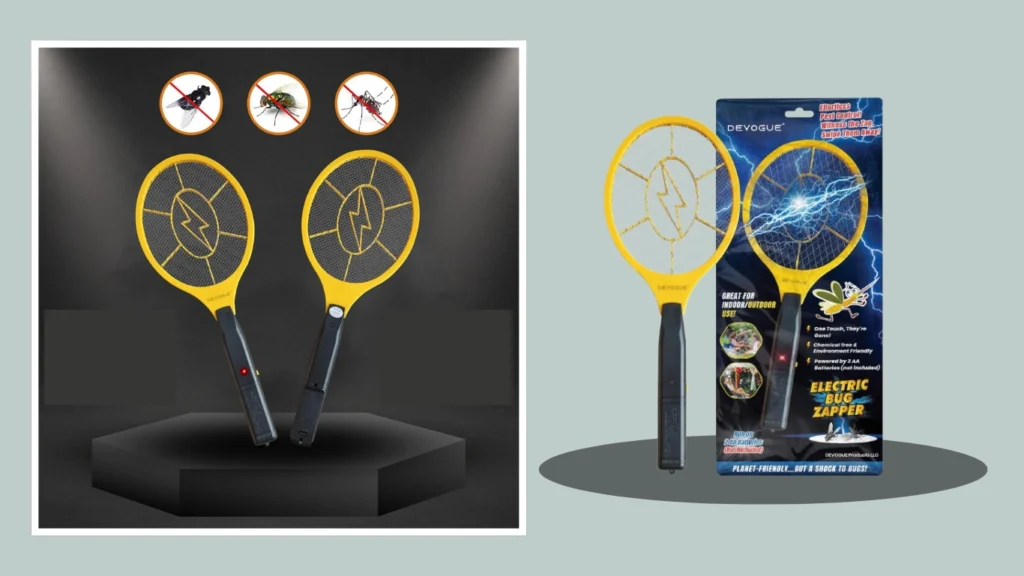 DEVOGUE® Electric Fly Swatter Bug Zapper Racket