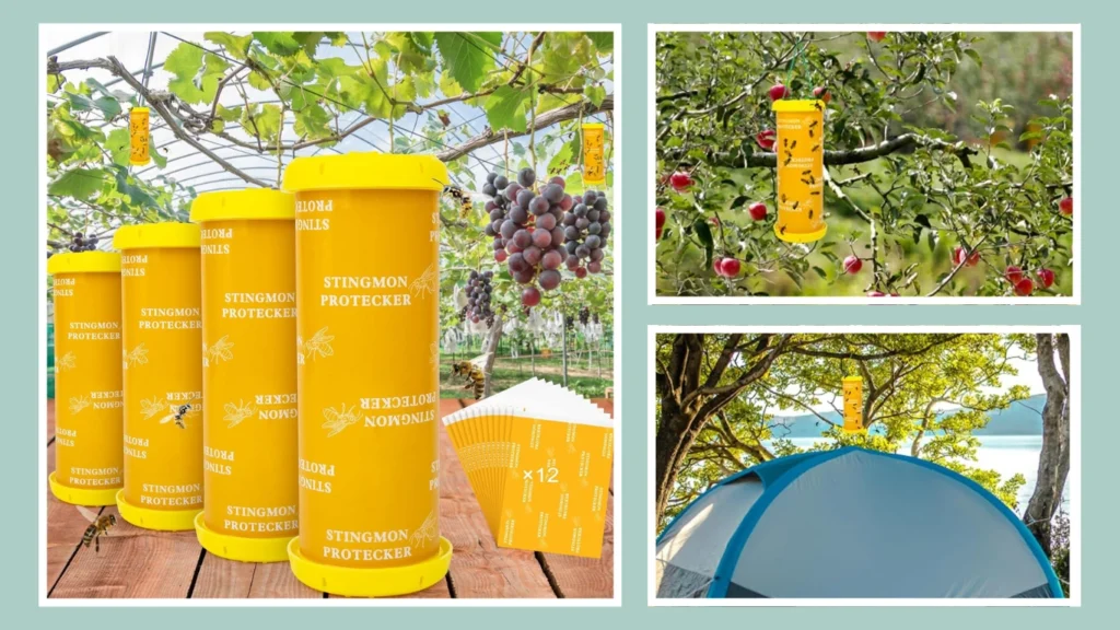 Outdoor Hanging Wasp Trap – Reusable Bee and Carpenter Wasp Catcher