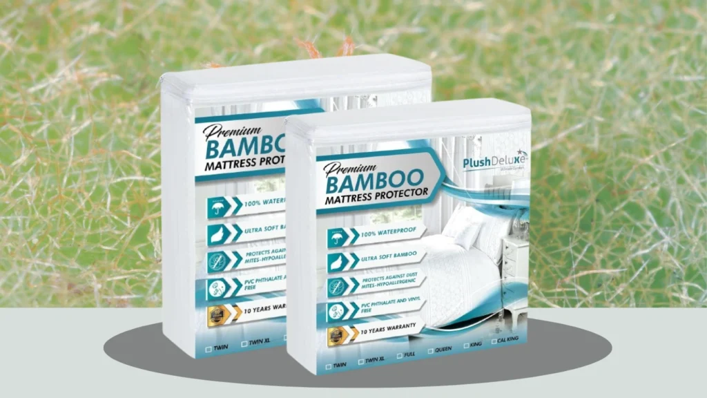 PlushDeluxe Premium Bamboo Mattress Protector